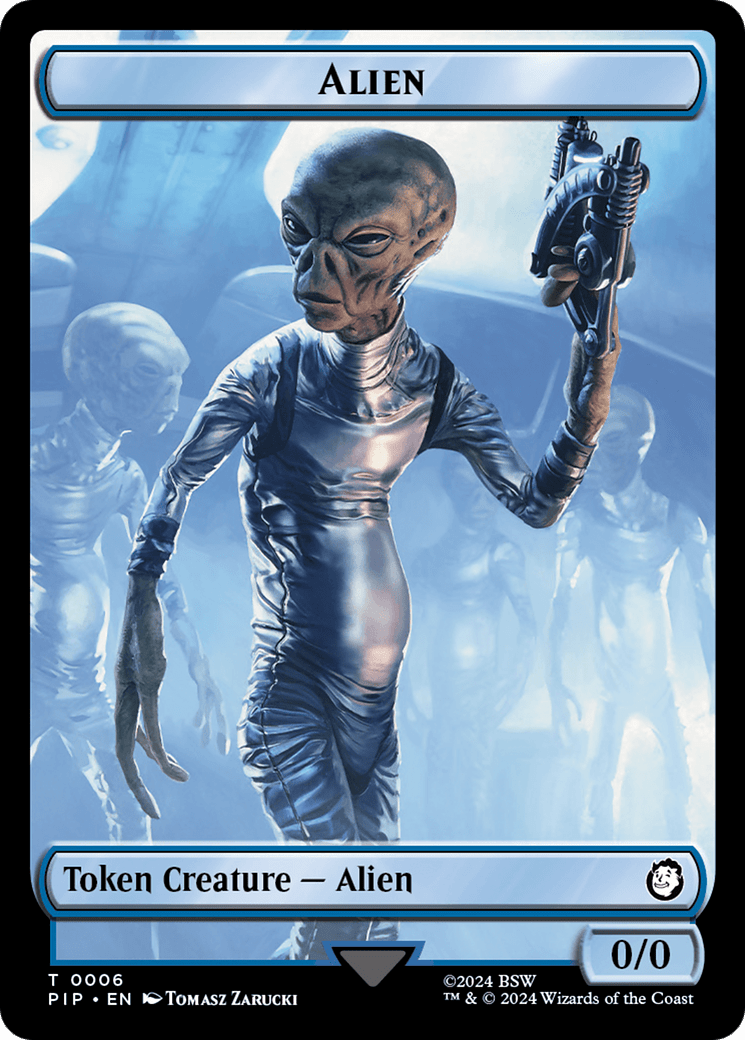 Radiation // Alien Double-Sided Token [Fallout Tokens] MTG Single Magic: The Gathering  | Multizone: Comics And Games