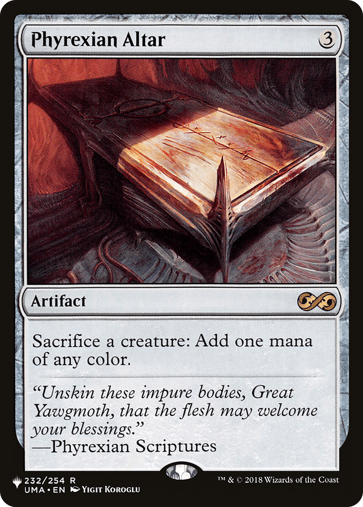 Phyrexian Altar [The List] MTG Single Magic: The Gathering  | Multizone: Comics And Games