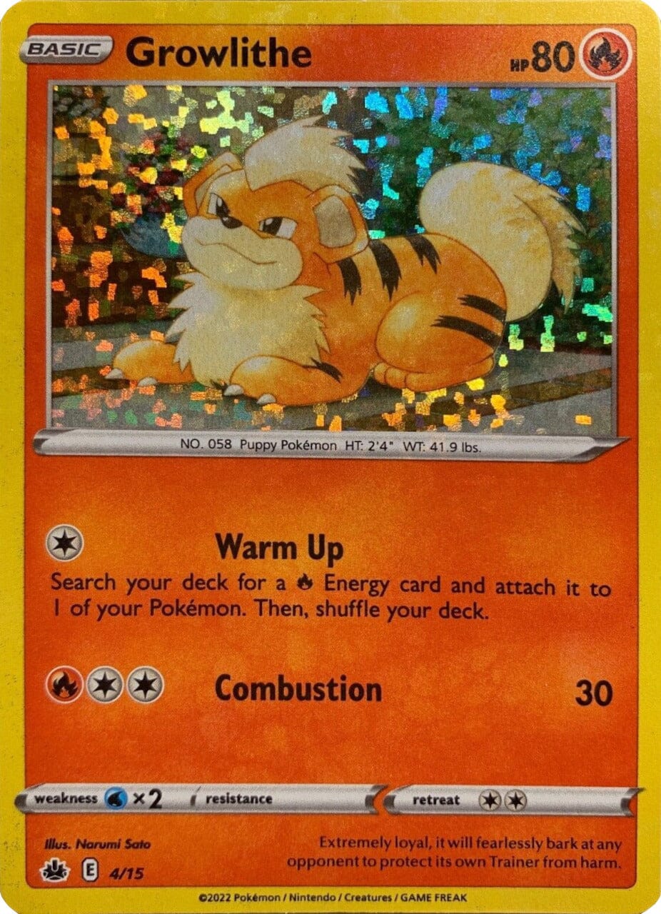 Growlithe (4/15) [McDonald's Promos: Match Battle] Pokemon Single Pokémon  | Multizone: Comics And Games