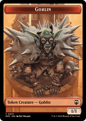 Tarmogoyf (Ripple Foil) // Goblin Double-Sided Token [Modern Horizons 3 Commander Tokens] MTG Single Magic: The Gathering  | Multizone: Comics And Games