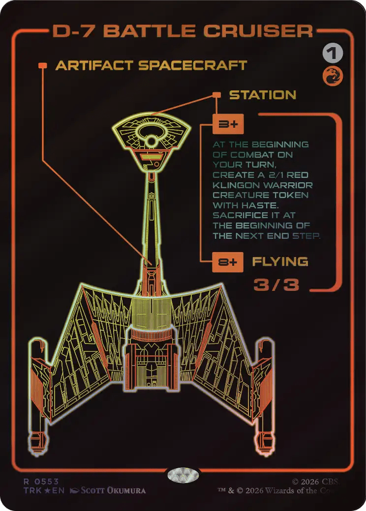 D-7 Battle Cruiser (Showcase) [Star Trek] MTG Single Magic: The Gathering  | Multizone: Comics And Games