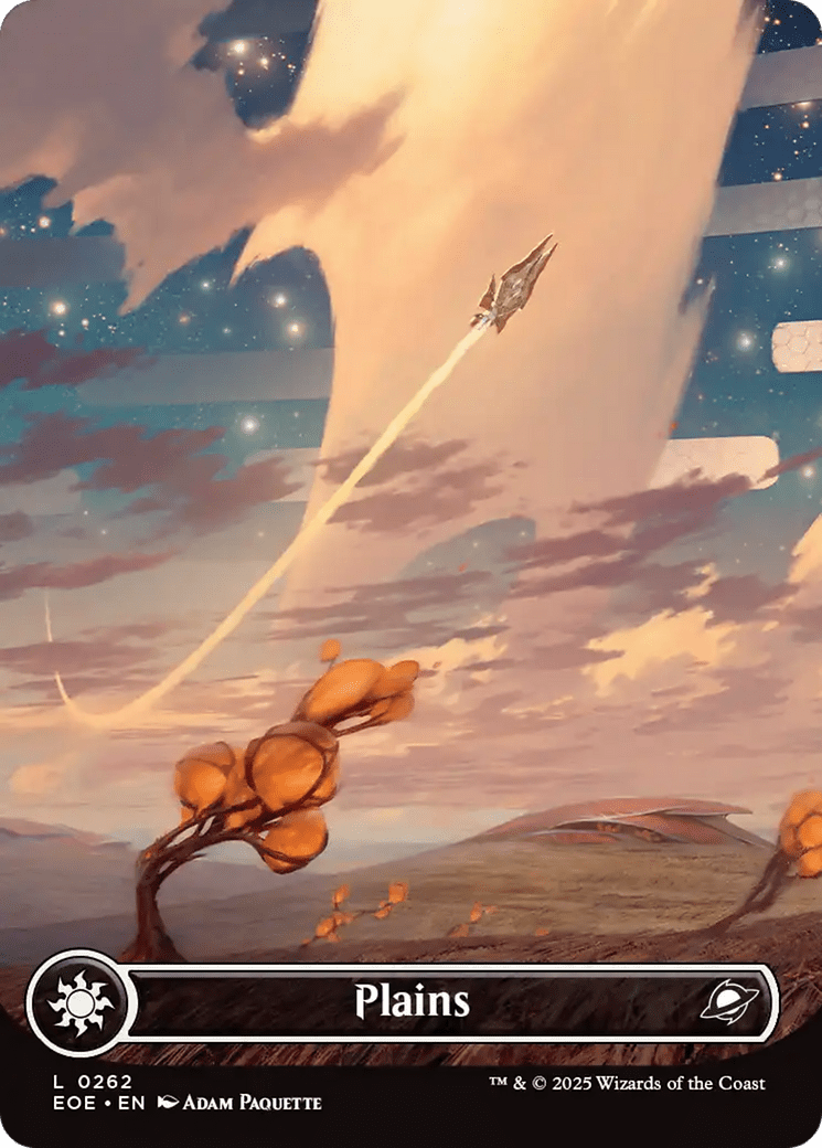 Plains (0262) (Borderless) [Edge of Eternities] MTG Single Magic: The Gathering  | Multizone: Comics And Games
