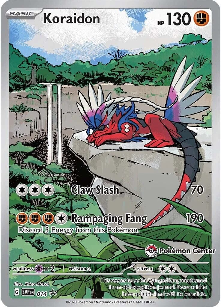 Koraidon (014) (Pokemon Center Exclusive) [Scarlet & Violet: Black Star Promos] Pokemon Single Pokémon  | Multizone: Comics And Games