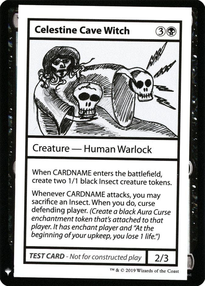 Celestine Cave Witch [Mystery Booster Playtest Cards] MTG Single Magic: The Gathering  | Multizone: Comics And Games