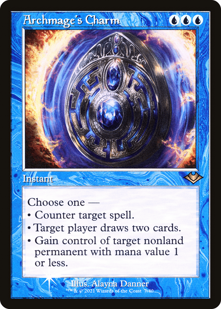 Archmage's Charm (Retro Foil Etched) [Modern Horizons] MTG Single Magic: The Gathering  | Multizone: Comics And Games