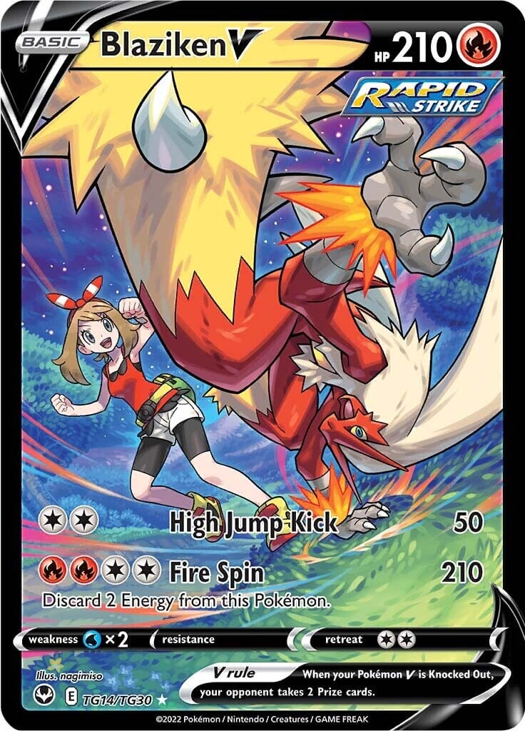 Blaziken V (TG14/TG30) [Sword & Shield: Silver Tempest] Pokemon Single Pokémon  | Multizone: Comics And Games