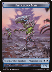 Phyrexian Myr // Spirit (14) Double-Sided Token [March of the Machine Tokens] MTG Single Magic: The Gathering  | Multizone: Comics And Games