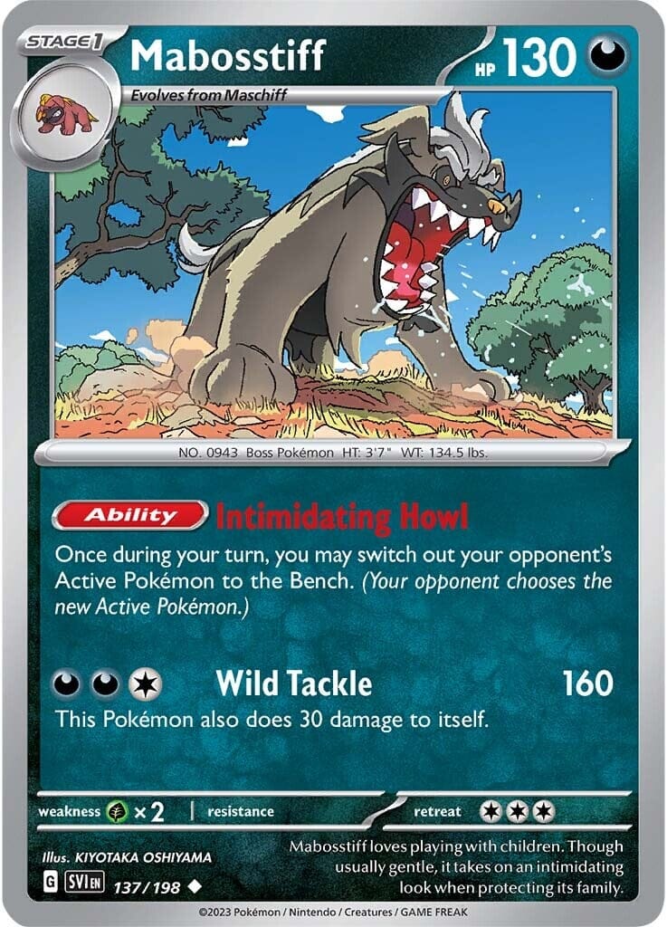 Mabosstiff (137/198) [Scarlet & Violet: Base Set] Pokemon Single Pokémon  | Multizone: Comics And Games