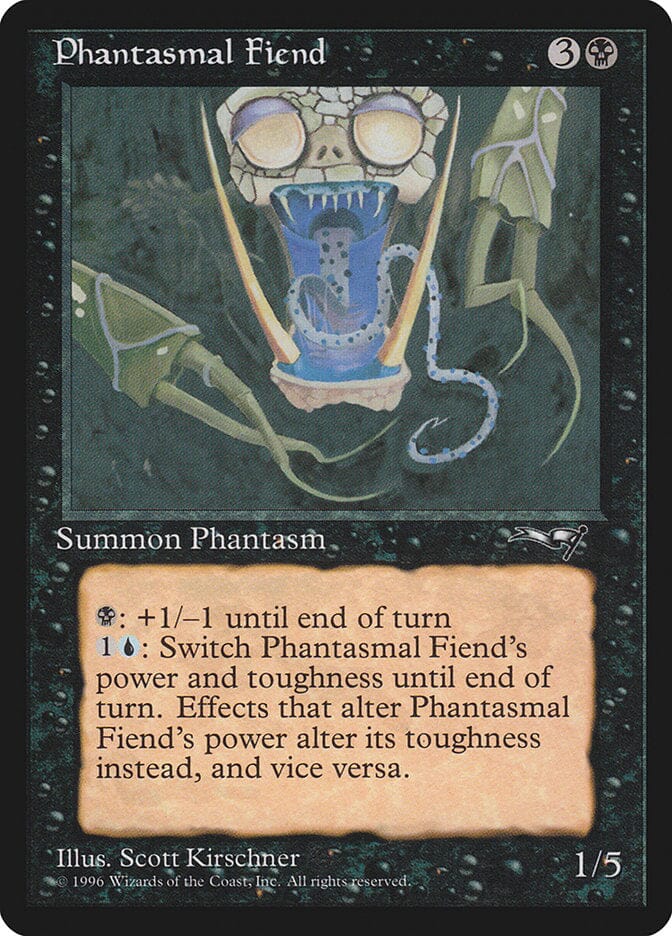 Phantasmal Fiend (Dark Green Background) [Alliances] MTG Single Magic: The Gathering  | Multizone: Comics And Games