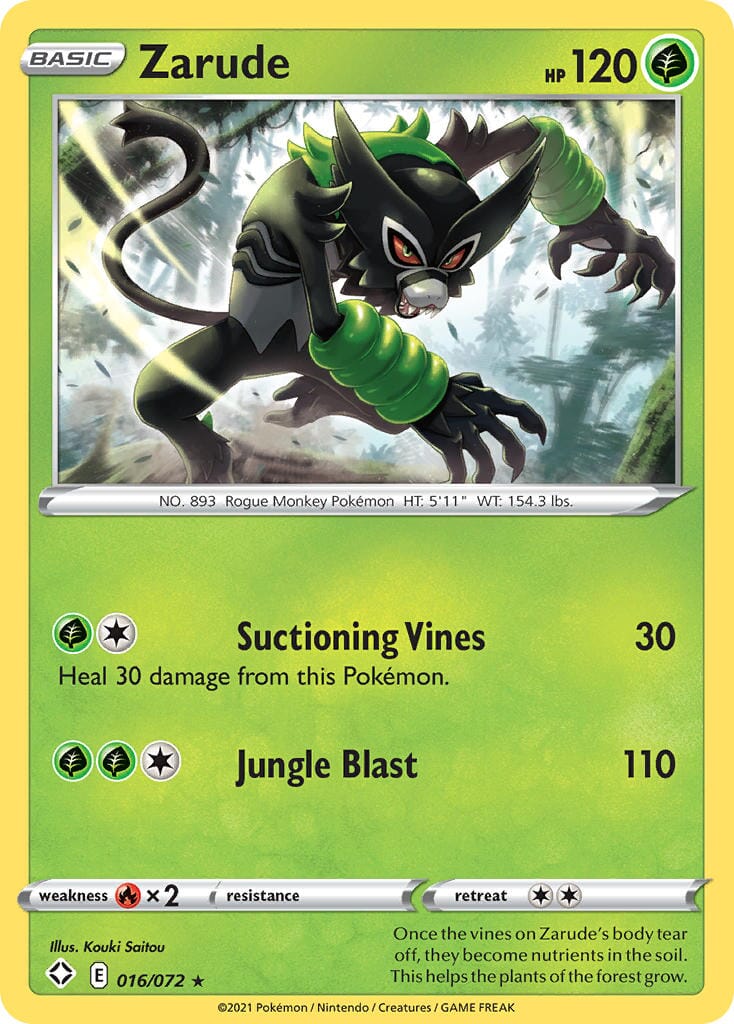 Zarude (016/072) [Sword & Shield: Shining Fates] Pokemon Single Pokémon  | Multizone: Comics And Games
