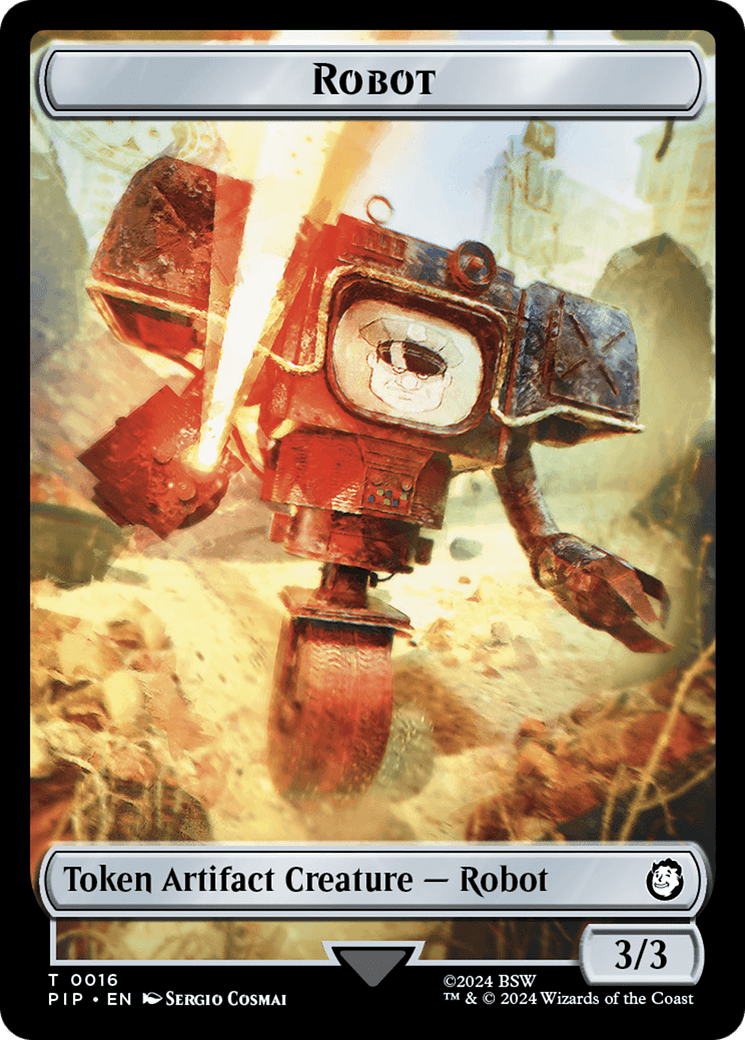 Robot // Junk Double-Sided Token [Fallout Tokens] MTG Single Magic: The Gathering  | Multizone: Comics And Games