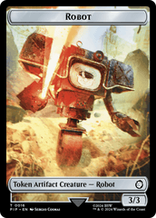 Robot // Junk Double-Sided Token [Fallout Tokens] MTG Single Magic: The Gathering  | Multizone: Comics And Games