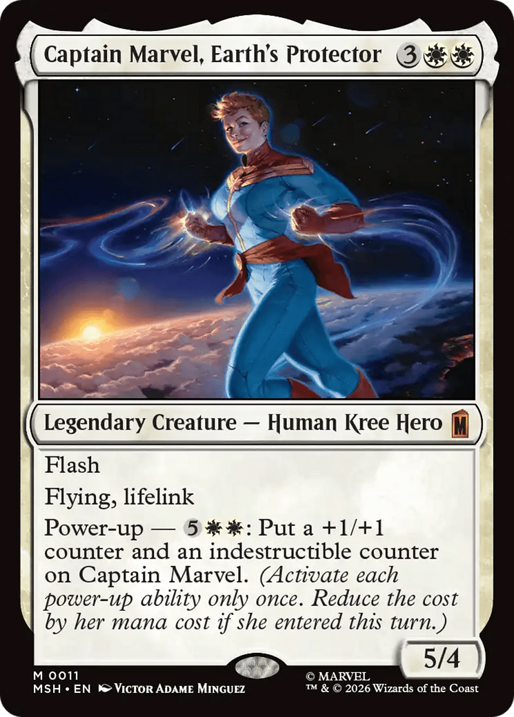 Captain Marvel, Earth's Protector [Marvel Super Heroes] MTG Single Magic: The Gathering  | Multizone: Comics And Games