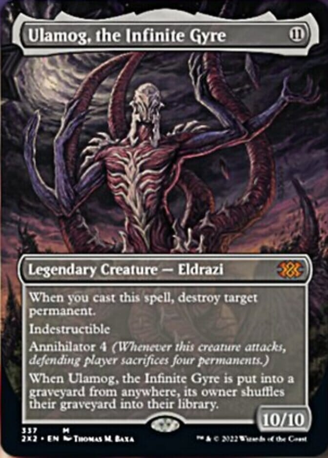 Ulamog, the Infinite Gyre (Borderless Alternate Art) [Double Masters 2022] MTG Single Magic: The Gathering  | Multizone: Comics And Games