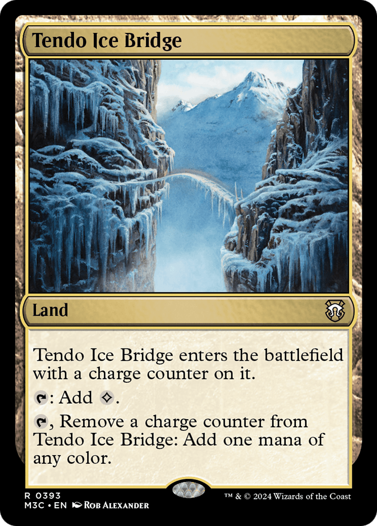 Tendo Ice Bridge (Ripple Foil) [Modern Horizons 3 Commander] MTG Single Magic: The Gathering  | Multizone: Comics And Games