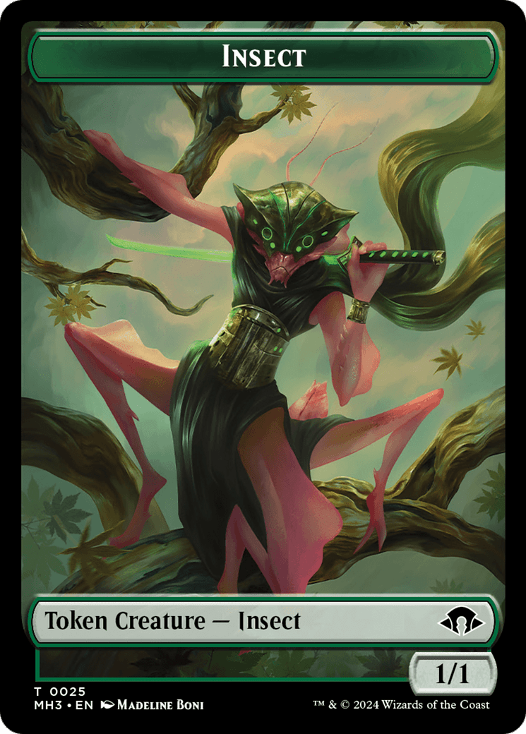 Insect Token (0025) [Modern Horizons 3 Tokens] MTG Single Magic: The Gathering  | Multizone: Comics And Games