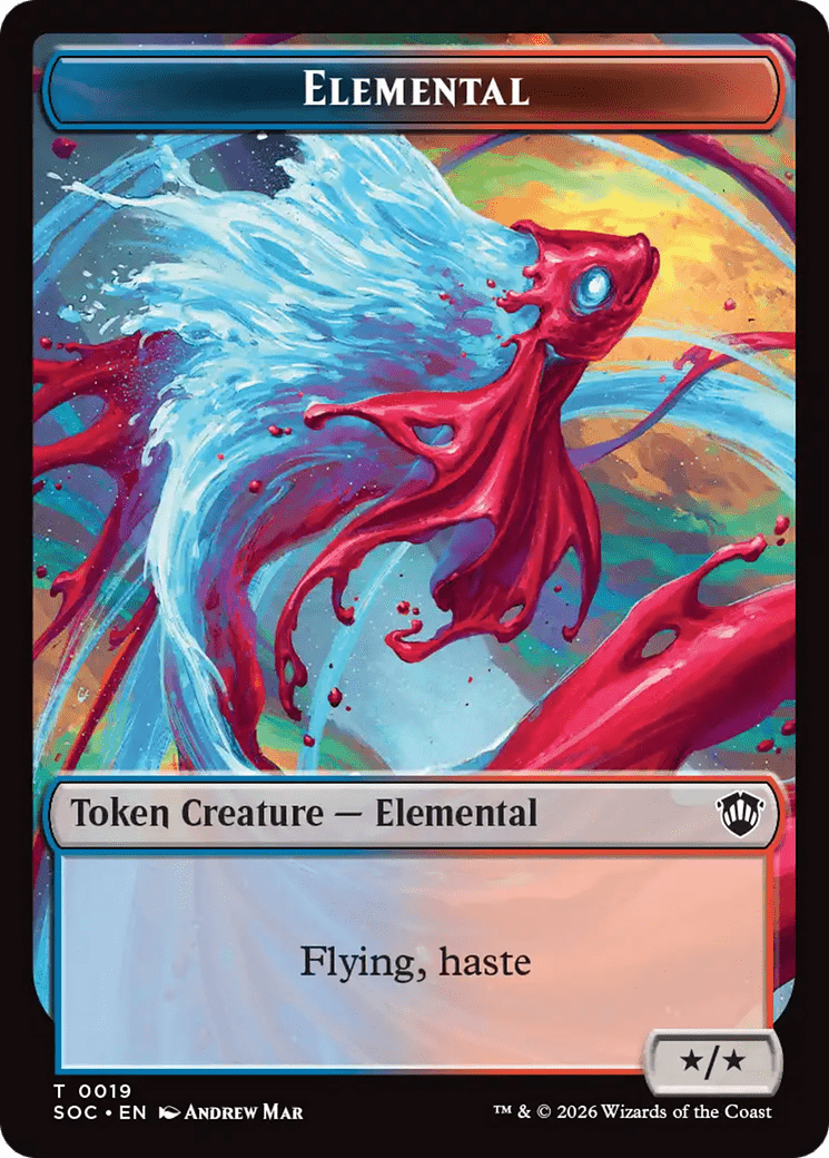 Elemental (0019) // Copy Double-Sided Token [Secrets of Strixhaven Commander Tokens] MTG Single Magic: The Gathering  | Multizone: Comics And Games