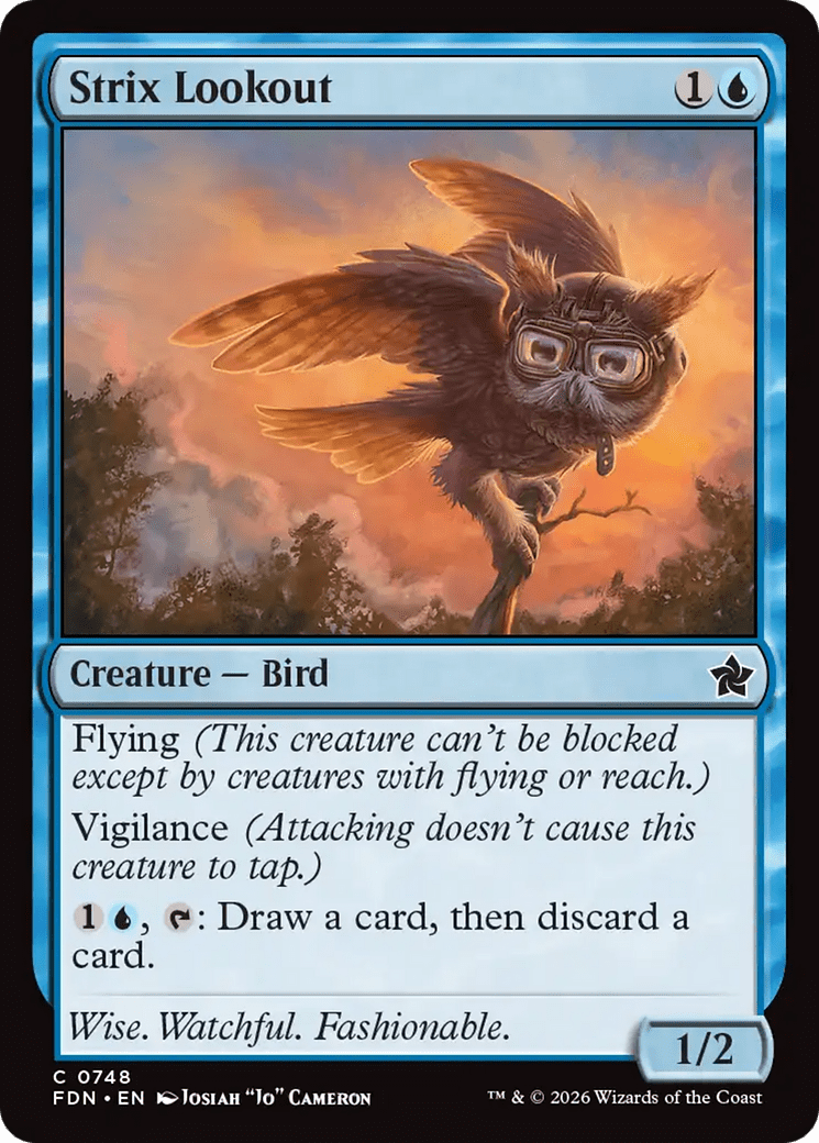 Strix Lookout (0748) [Foundations] MTG Single Magic: The Gathering  | Multizone: Comics And Games
