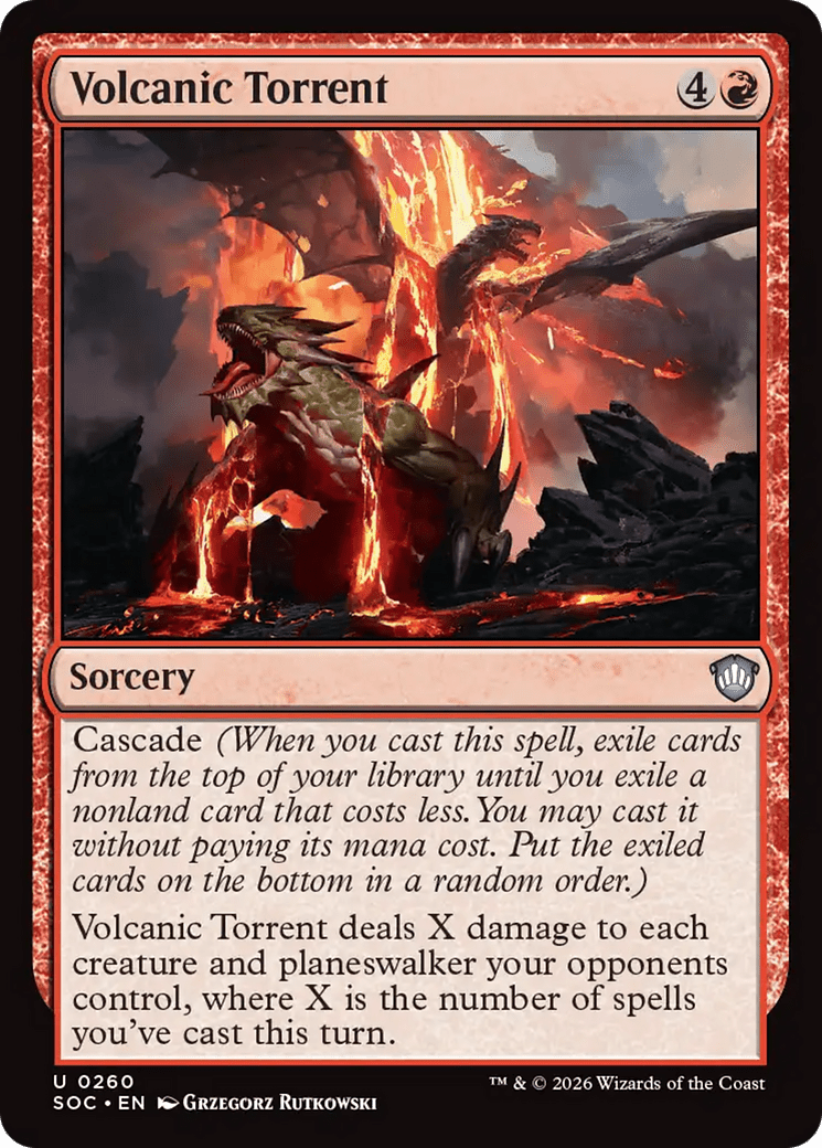 Volcanic Torrent [Secrets of Strixhaven Commander] MTG Single Magic: The Gathering  | Multizone: Comics And Games