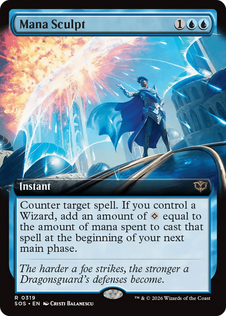 Mana Sculpt (Extended Art) [Secrets of Strixhaven] MTG Single Magic: The Gathering  | Multizone: Comics And Games