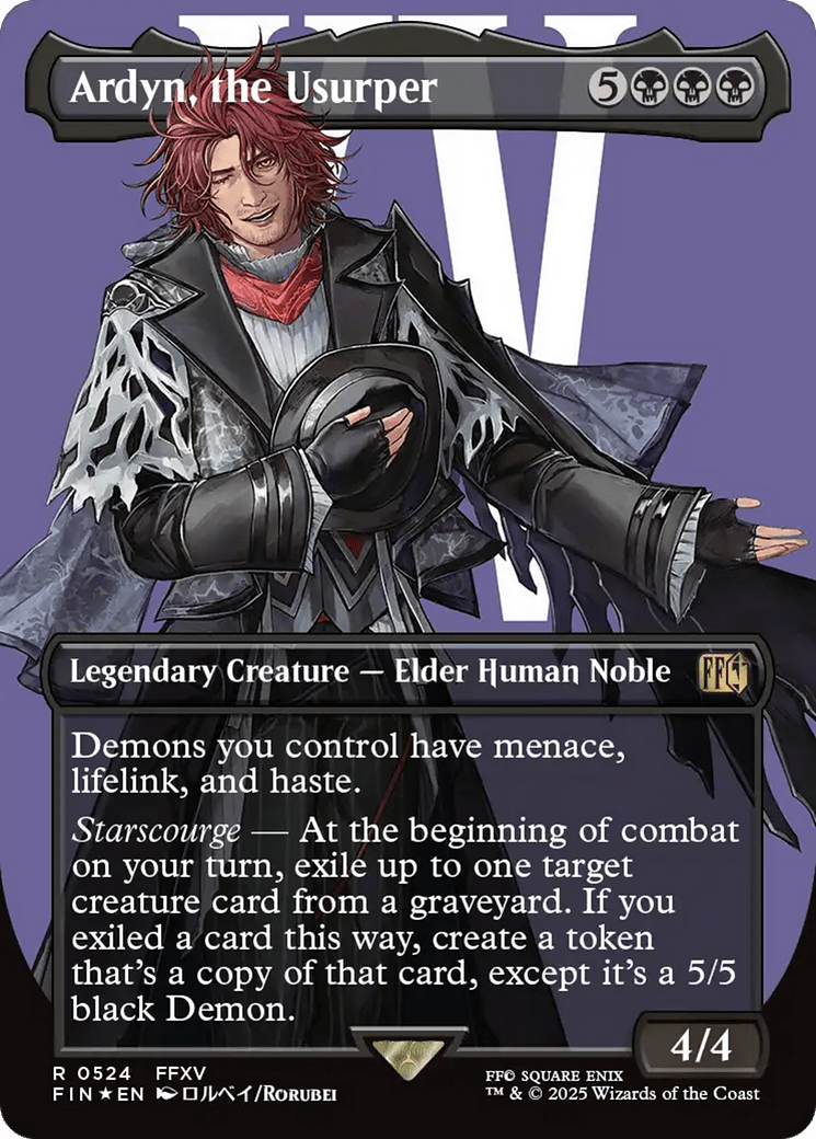 Ardyn, the Usurper (Borderless) (Surge Foil) [FINAL FANTASY] MTG Single Magic: The Gathering  | Multizone: Comics And Games