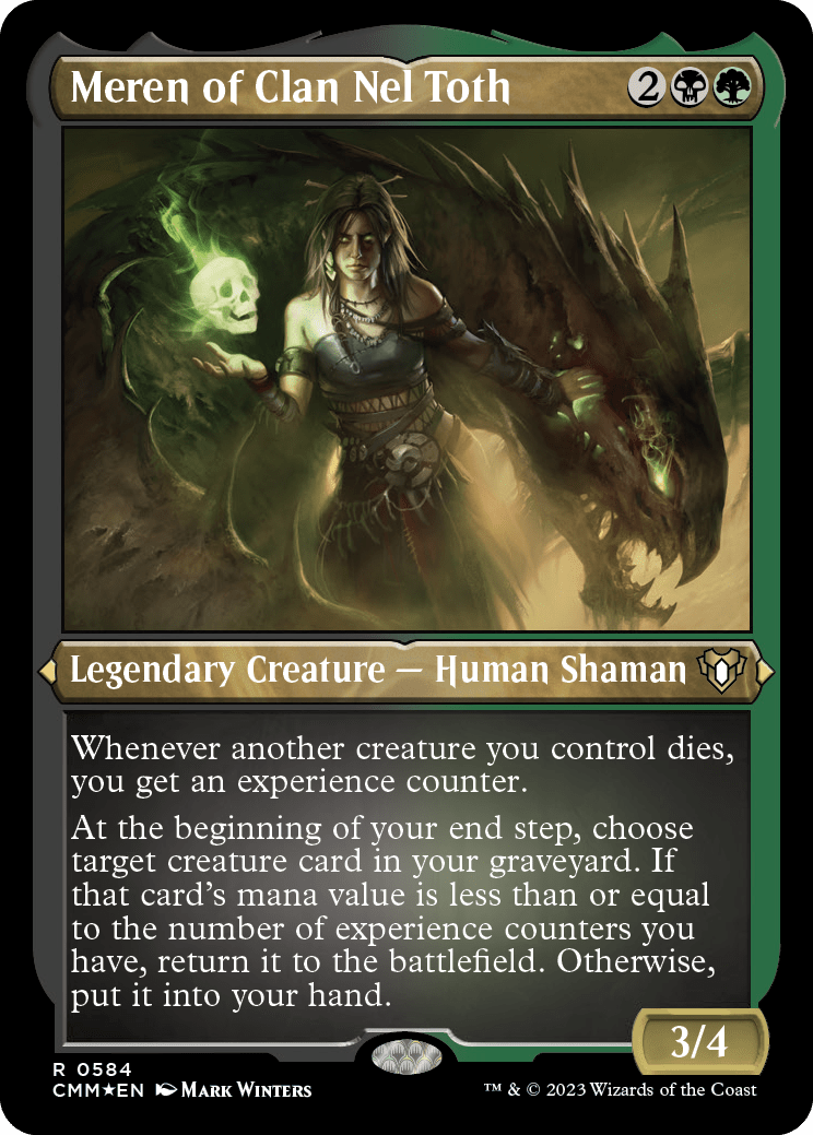 Meren of Clan Nel Toth (Foil Etched) [Commander Masters] MTG Single Magic: The Gathering  | Multizone: Comics And Games
