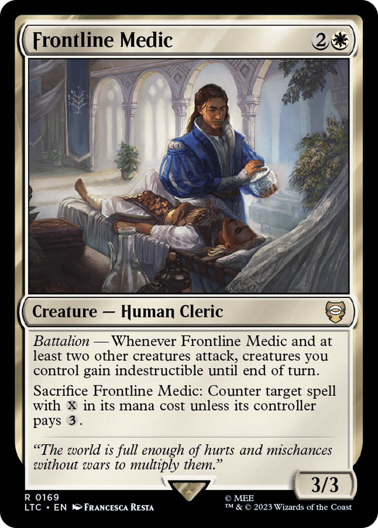 Frontline Medic [The Lord of the Rings: Tales of Middle-Earth Commander] MTG Single Magic: The Gathering  | Multizone: Comics And Games