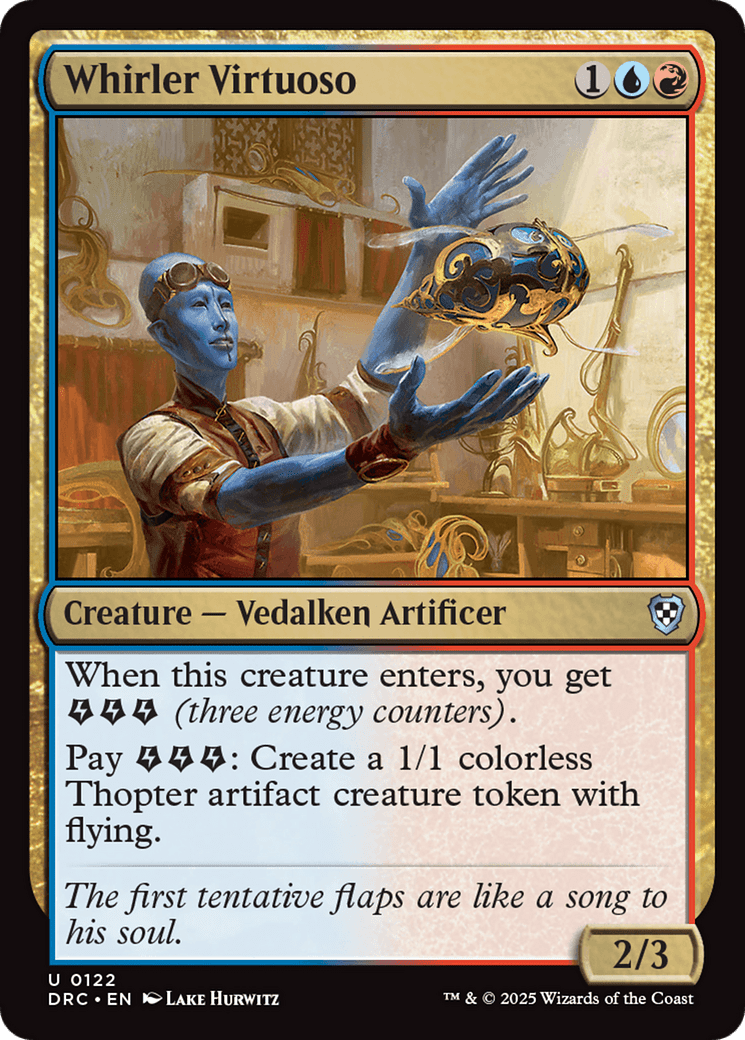 Whirler Virtuoso [Aetherdrift Commander] MTG Single Magic: The Gathering  | Multizone: Comics And Games