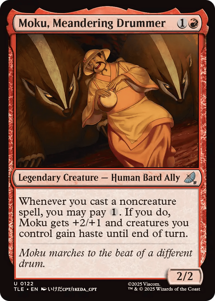 Moku, Meandering Drummer [Avatar: The Last Airbender: Eternal-Legal] MTG Single Magic: The Gathering  | Multizone: Comics And Games
