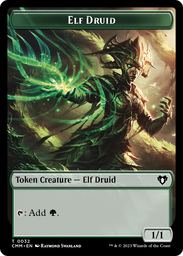 Elf Druid Token [Commander Masters Tokens] MTG Single Magic: The Gathering  | Multizone: Comics And Games