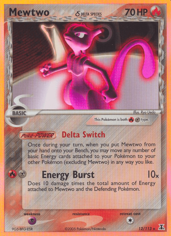 Mewtwo (12/113) (Delta Species) [EX: Delta Species] Pokemon Single Pokémon  | Multizone: Comics And Games
