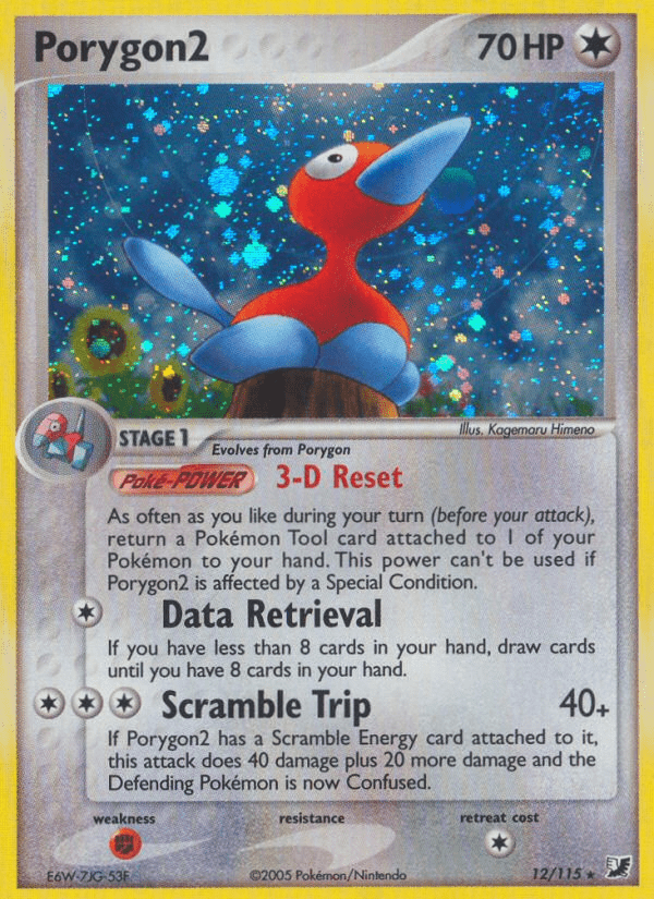 Porygon2 (12/115) [EX: Unseen Forces] Pokemon Single Pokémon  | Multizone: Comics And Games