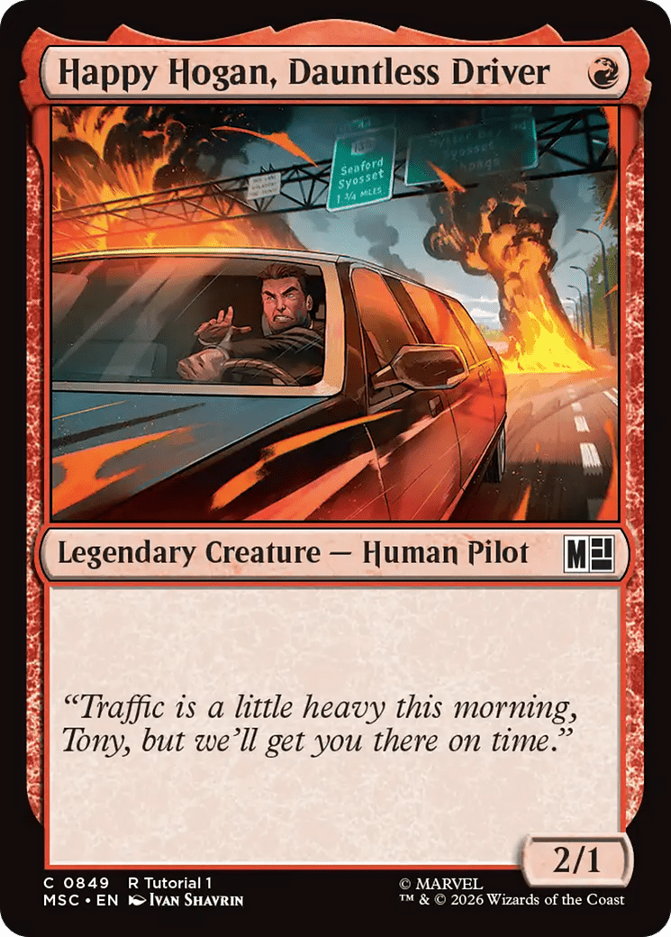 Happy Hogan, Dauntless Driver (0849) [Marvel Super Heroes Commander] MTG Single Magic: The Gathering  | Multizone: Comics And Games