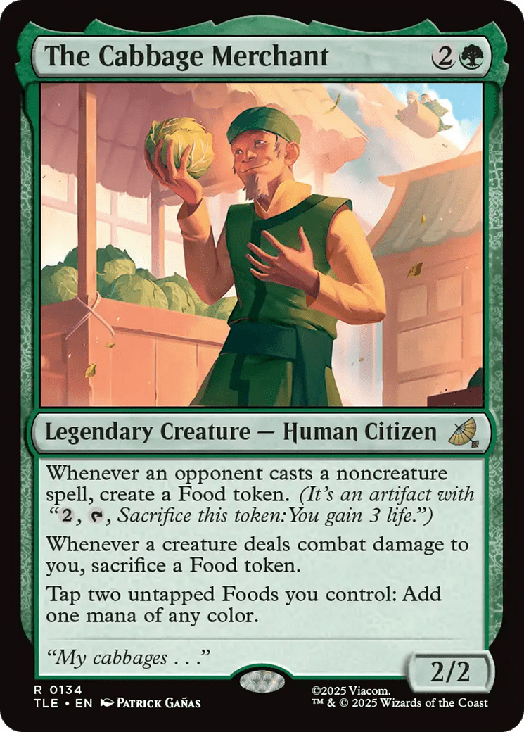 The Cabbage Merchant [Avatar: The Last Airbender: Eternal-Legal] MTG Single Magic: The Gathering  | Multizone: Comics And Games