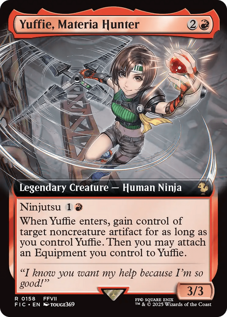 Yuffie, Materia Hunter (Extended Art) [FINAL FANTASY Commander] MTG Single Magic: The Gathering  | Multizone: Comics And Games