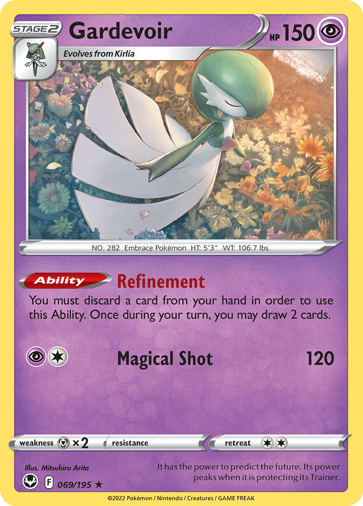 Gardevoir (069/195) (Theme Deck Exclusive) [Sword & Shield: Silver Tempest] Pokemon Single Pokémon  | Multizone: Comics And Games