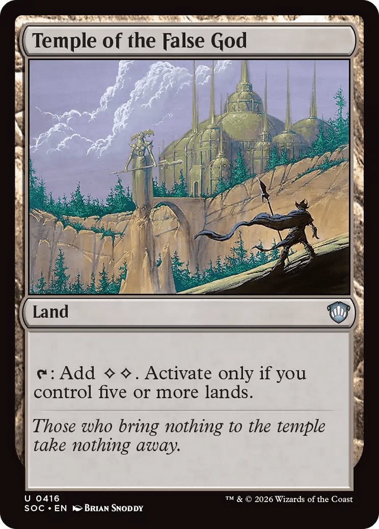 Temple of the False God [Secrets of Strixhaven Commander] MTG Single Magic: The Gathering  | Multizone: Comics And Games