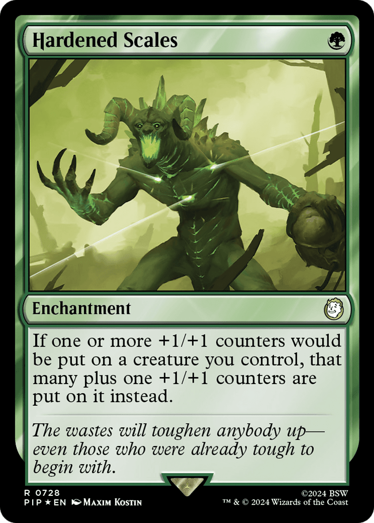 Hardened Scales (Surge Foil) [Fallout] MTG Single Magic: The Gathering  | Multizone: Comics And Games