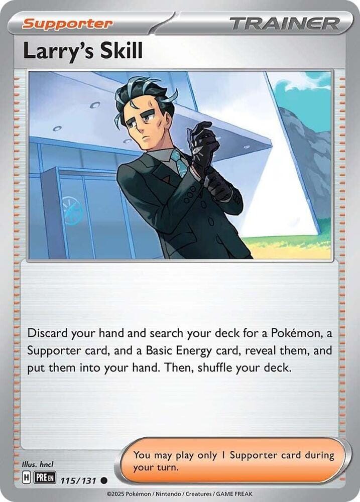 Larry's Skill (115/131) [Scarlet & Violet: Prismatic Evolutions] Pokemon Single Pokémon  | Multizone: Comics And Games