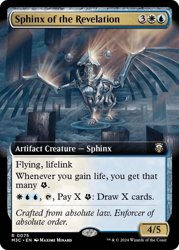 Sphinx of the Revelation (Extended Art) (Ripple Foil) [Modern Horizons 3 Commander] MTG Single Magic: The Gathering  | Multizone: Comics And Games