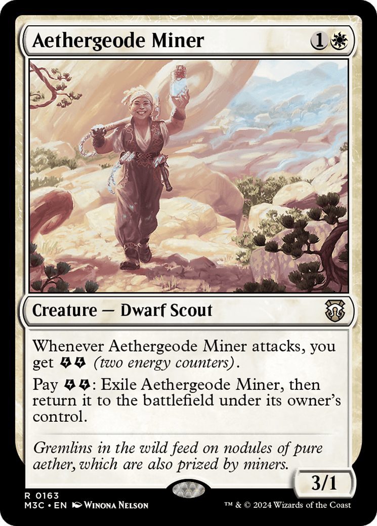 Aethergeode Miner [Modern Horizons 3 Commander] MTG Single Magic: The Gathering  | Multizone: Comics And Games