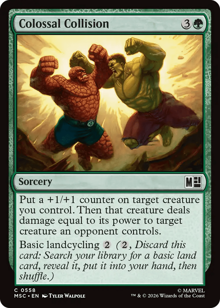 Colossal Collision [Marvel Super Heroes Commander] MTG Single Magic: The Gathering  | Multizone: Comics And Games