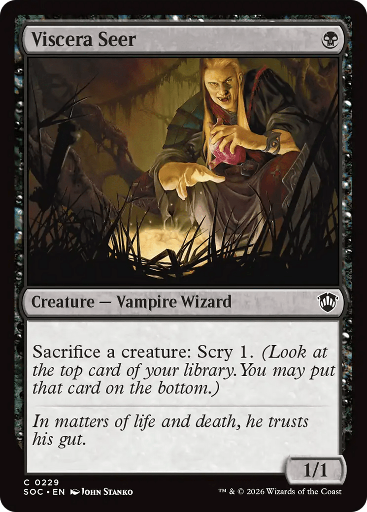 Viscera Seer [Secrets of Strixhaven Commander] MTG Single Magic: The Gathering  | Multizone: Comics And Games