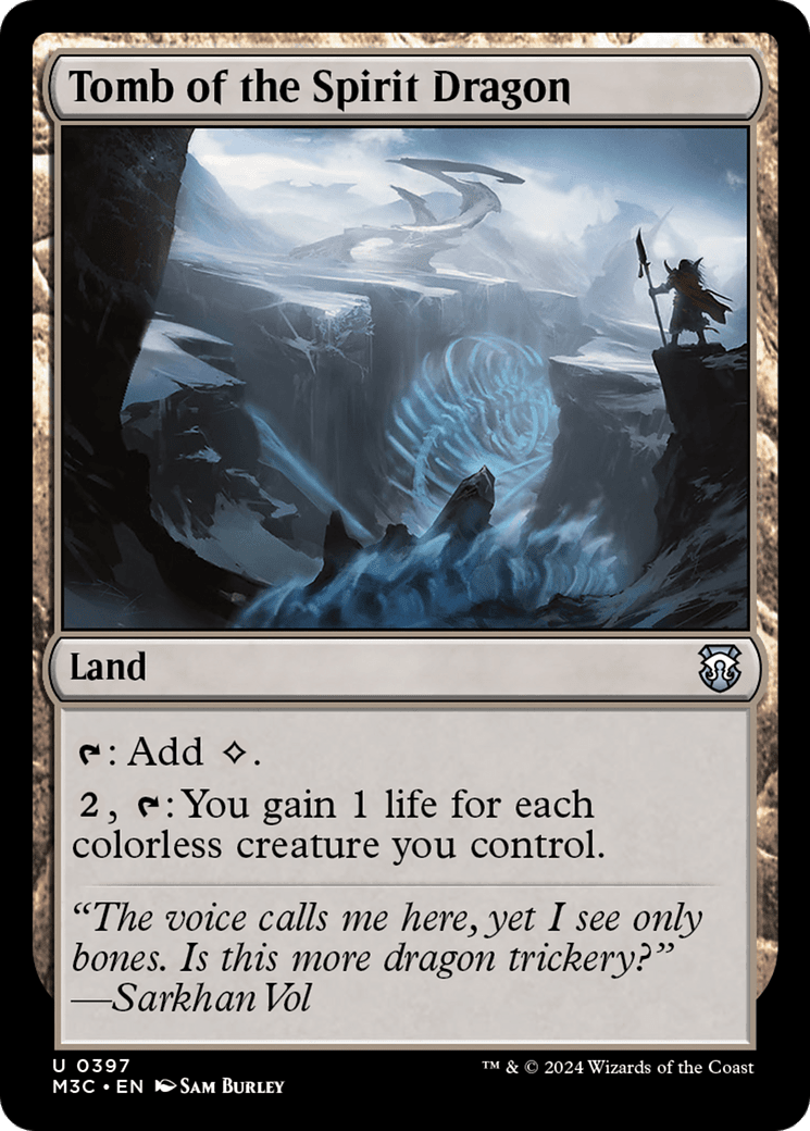 Tomb of the Spirit Dragon (Ripple Foil) [Modern Horizons 3 Commander] MTG Single Magic: The Gathering  | Multizone: Comics And Games