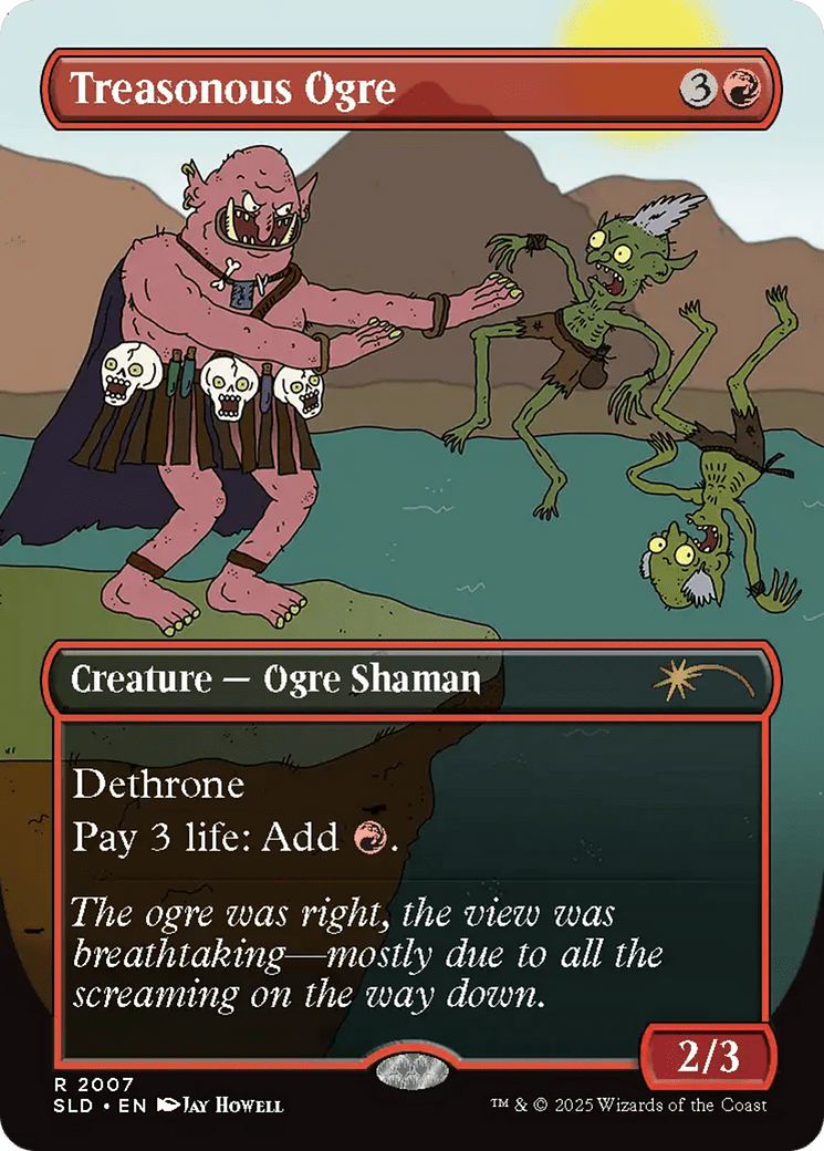 Treasonous Ogre (Rainbow Foil) [Secret Lair Drop Series] MTG Single Magic: The Gathering  | Multizone: Comics And Games