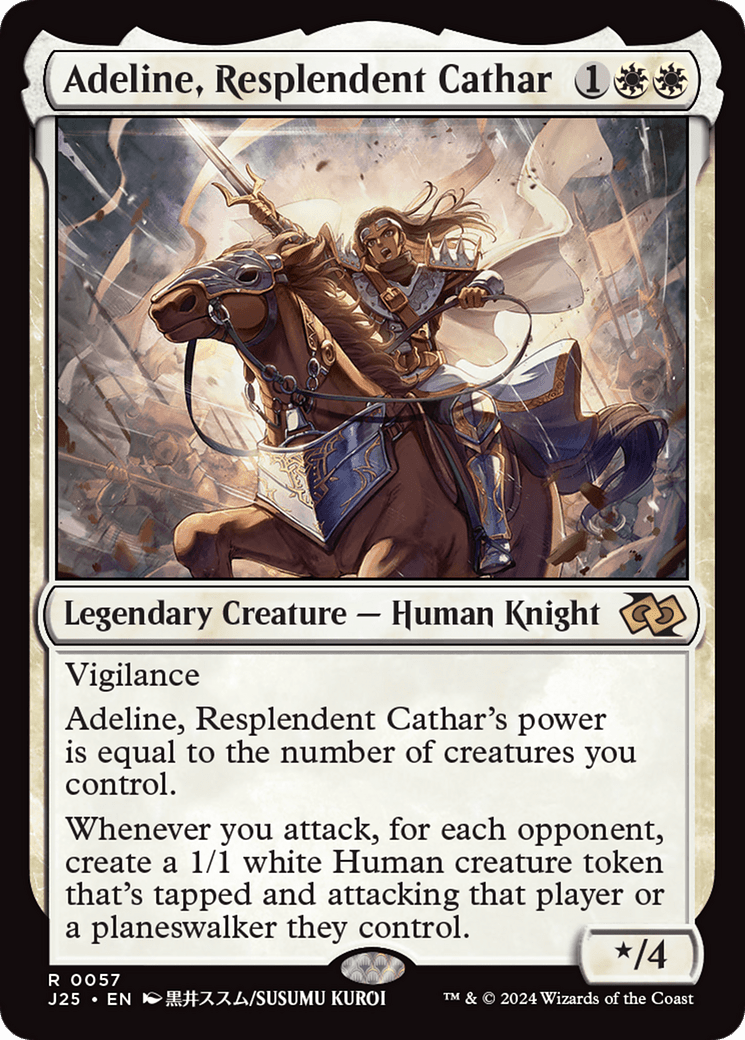 Adeline, Resplendent Cathar (Anime) [Foundations Jumpstart] MTG Single Magic: The Gathering  | Multizone: Comics And Games