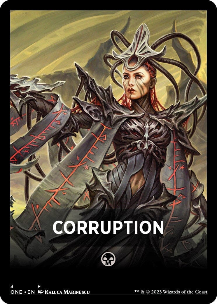 Corruption Theme Card [Phyrexia: All Will Be One Tokens] MTG Single Magic: The Gathering  | Multizone: Comics And Games