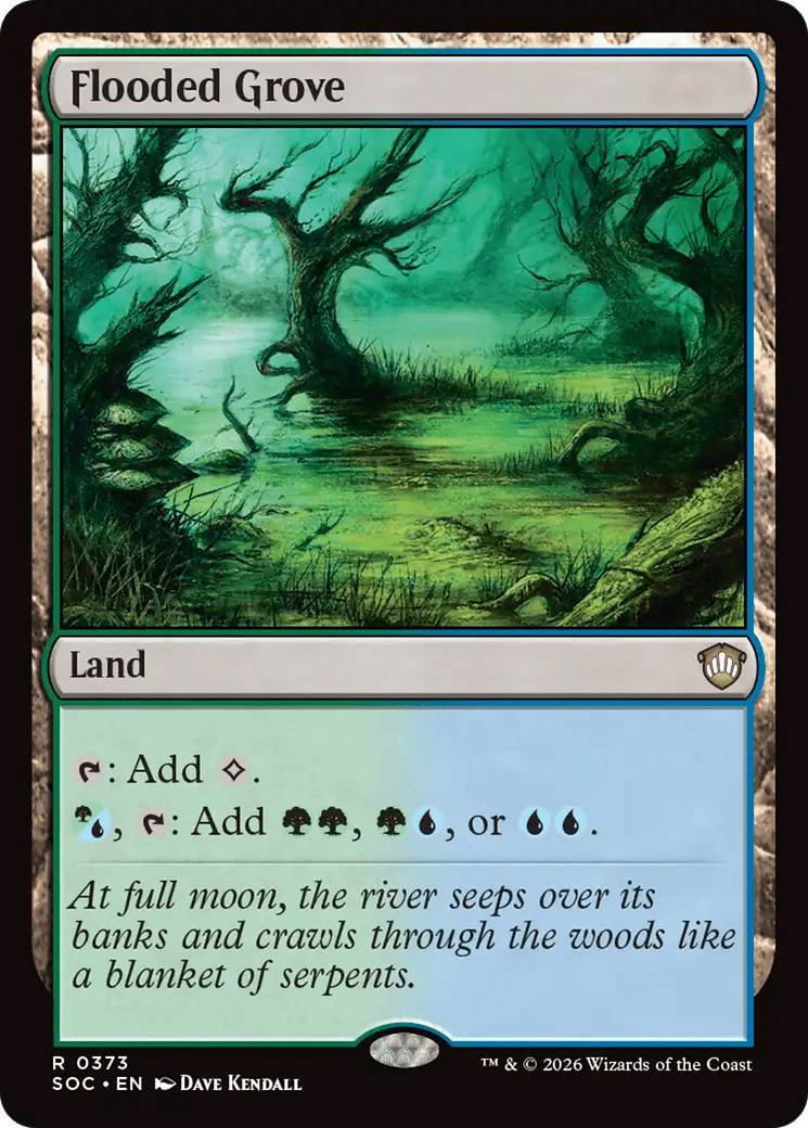 Flooded Grove [Secrets of Strixhaven Commander] MTG Single Magic: The Gathering  | Multizone: Comics And Games