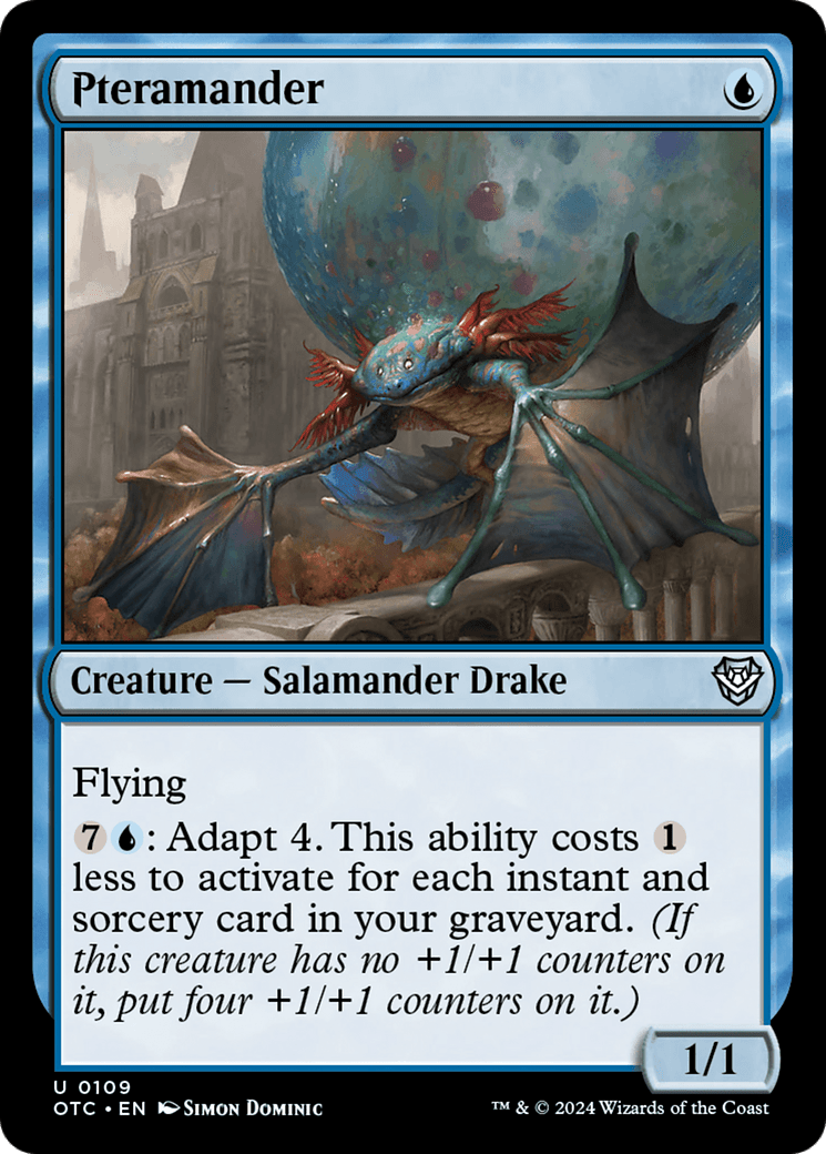 Pteramander [Outlaws of Thunder Junction Commander] MTG Single Magic: The Gathering  | Multizone: Comics And Games