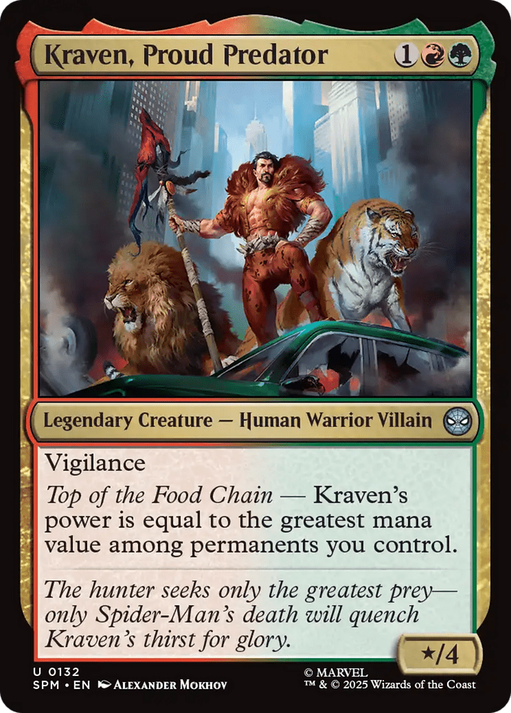 Kraven, Proud Predator [Marvel's Spider-Man] MTG Single Magic: The Gathering  | Multizone: Comics And Games